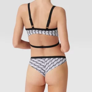 Großhandel ? Calvin Klein Underwear ? Bikini-Oberteil Mit Allover-Logo – Weiß ? 12